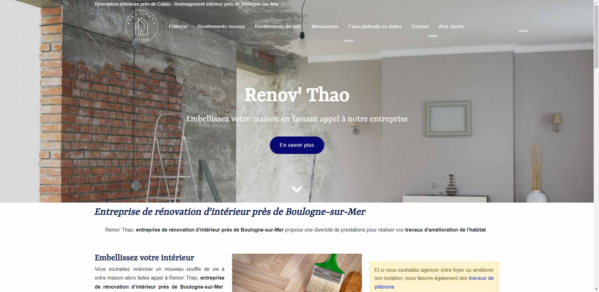 Rénovation intérieure près de Boulogne-sur-Mer